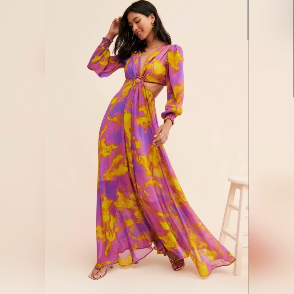 Delfi Selena Cut Out Maxi Dress